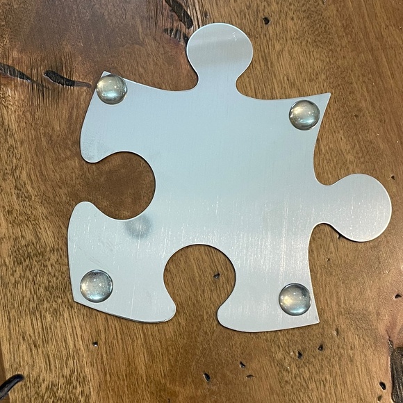 Kikkerland set of 4 puzzle-piece drinks coasters - Picture 6 of 6